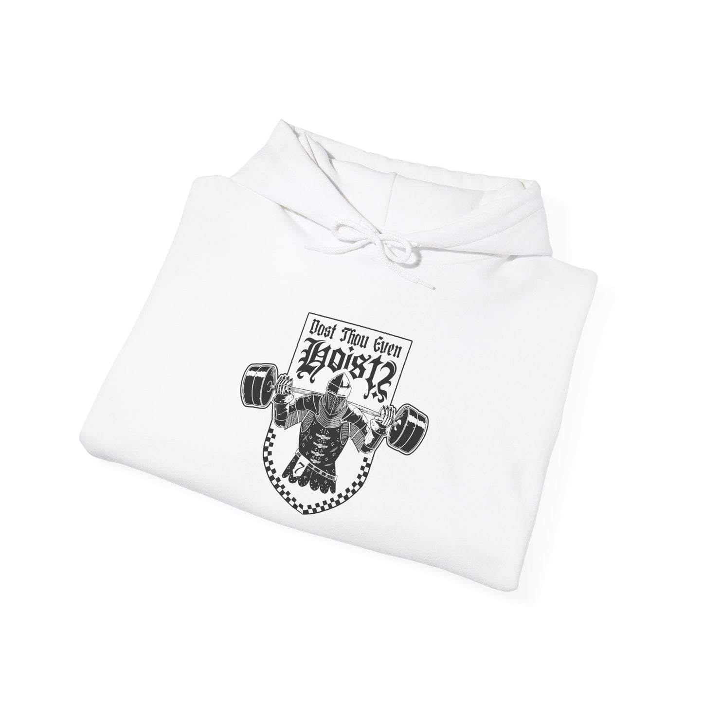Dost Thou Even Hoist? Illustration Hoodie - White
